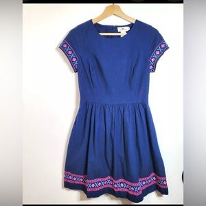 Vineyard Vines Blue and Pink Mini Dress